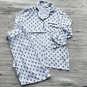 Comfrt Tree Pattern Pajama Set – Kids XL (Fits Women’s Small)